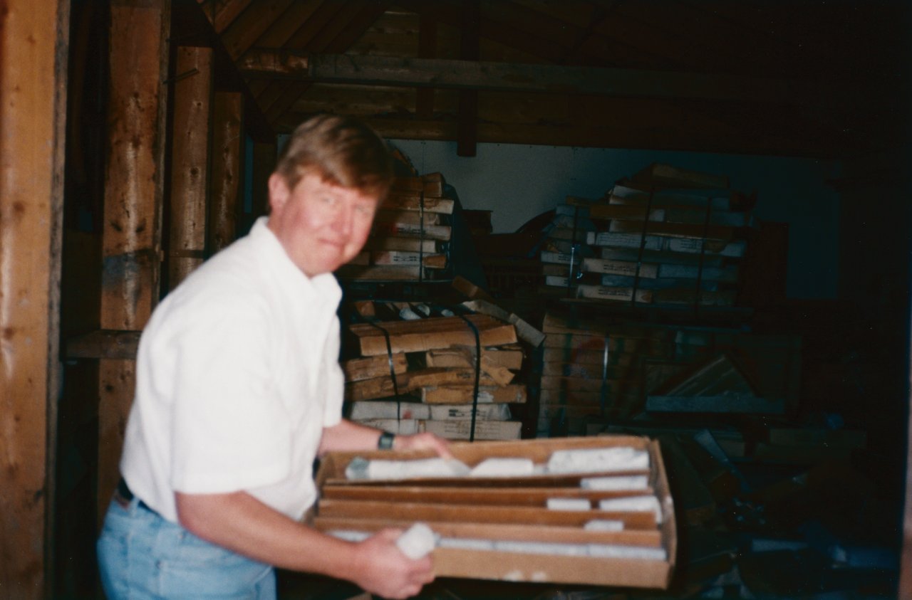 AandM Creede trip August 1995 2 found core samples in old building